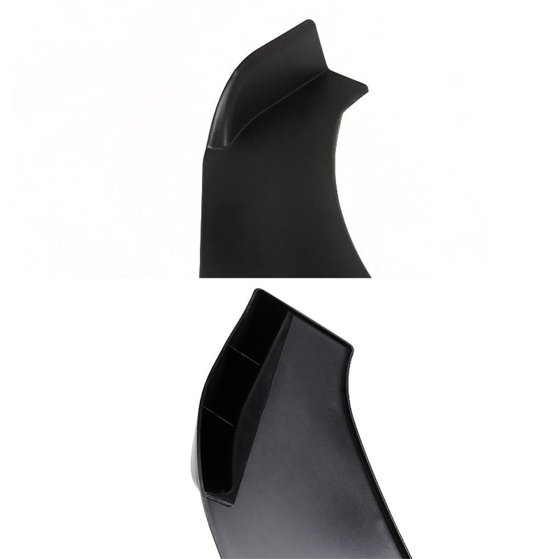 Matte Black Spec-D Tuning Universal Front Bumper Lip Spoiler Splitter Body Kit 3PC