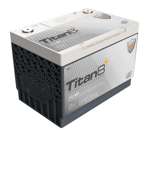 XS Power 5000 Amp RSV-23 Lithium Battery with M6 Terminal Hardware - 12 Volt 23Ah 750CA Deep Cycle LTO Powersports Powercell for Audio Stereo, LED Lighting - 10 lbs, Maintenance Free, Sealed Design