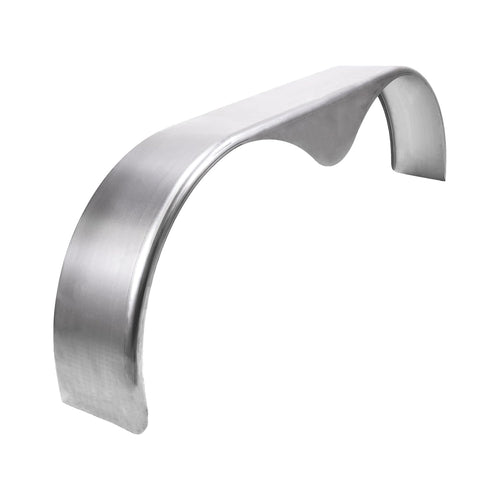 Towing Husky F0010 Tandem Axle Trailer Fender Teardrop 72 Inch x 10.75 Inch x 20.5 Inch Oil-Coated Raw 16-Gauge Cold Rolled Steel, Fits 15–16 Inch Wheels, 1 Inch Front Radius and 90 Angle Back Single