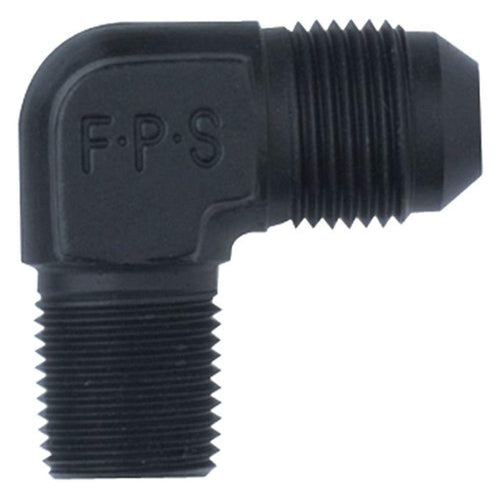 Size (-8) Fragola 482207-BL Black x 1/4" MPT 90° Adapter Fitting