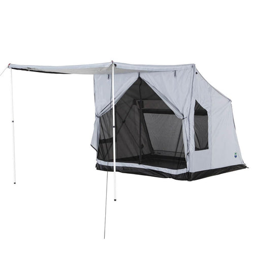 LD P.S.T. - Overland Vehicle Systems - Portable Safari Ground Tent Large, Grey Body & Grey Trim