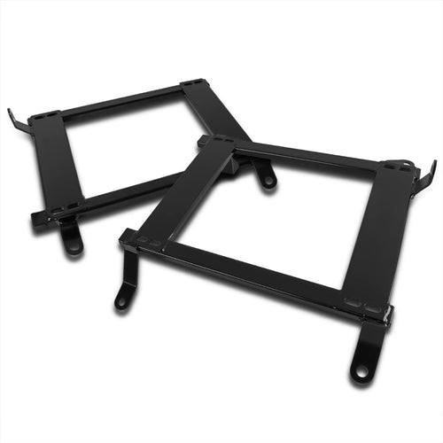 Spec-D Tuning Black Racing Seat Steel Mounting Brackets Rail Track Pair Compatible with 2003-2009 Nissan 350Z