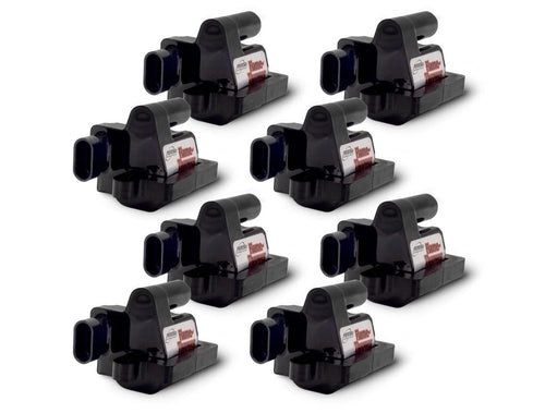 Pertronix Coil Flame-Thrower Gm Ls Truck 4.8L,5.3L,6.0L,8.1L;Square;1999-07; Set Of 8; Optimized Coil Design For 15 Percent More Spark Energy; Direct OEM Replacement 12558693/19355500