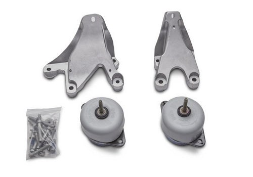 Ford Motor Mount, Rubber / Cast Aluminum, Bolt-On, Natural, Ford Coyote, Mustang Ford 2011-17, Kit