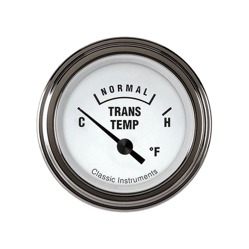 Transmission Temperature Gauge Classic Instruments WH27SLC White Hot 2 1/8"