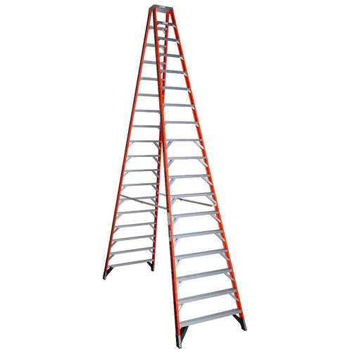 Twin Werner Step Ladder (T7418), Fiberglass