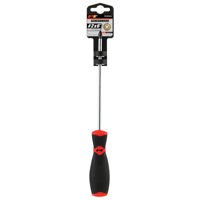 Black & Red Performance Tool W30964 Phillips Screwdriver, #2 x 6-Inch