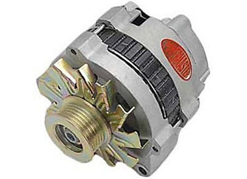 Black Powermaster 58437 Alternator (6G 200A 6Groove Pulley Trans Mating 4.0L "Mustang" LI-SIG-AS Regular)
