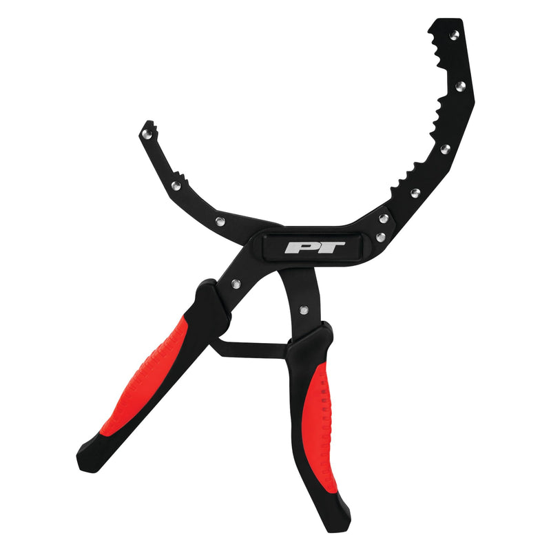Self-Adjusting Performance Tool W54312 Oil Filter Plier with Wide Jaw Design for 2-5-Inch (51-127mm) Filters - Heavy Duty Steel Construction with Molded Grips