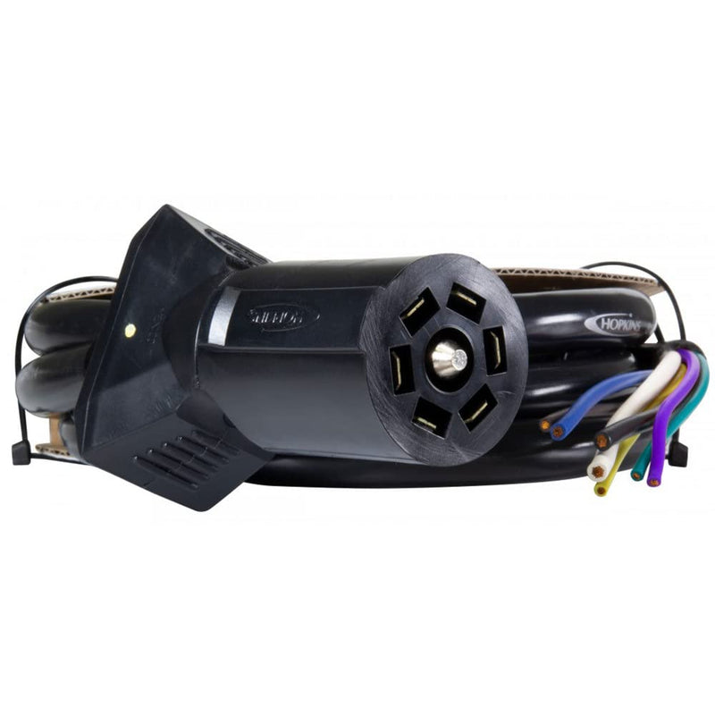 7-Blade Hopkins Towing Solutions LED Test Connector with Cable, SAE Wiring - 6'