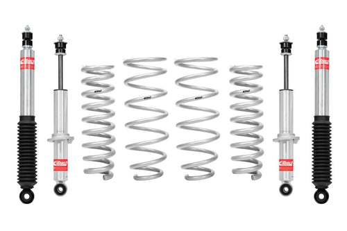 Eibach PRO-TRUCK-LIFT Suspension Lift Kit, 2-1/2 in Front Lift, 1 in Rear Lift, Shocks/Springs, compatible with Toyota Midsize SUV 1996-2002, Kit