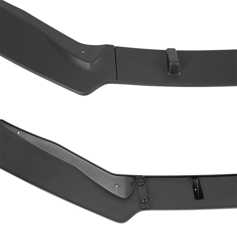 Matte Black Spec-D Tuning Front Bumper Lip Spoiler Splitter Kits 3PC Compatible with 2016-2019 Nissan Sentra