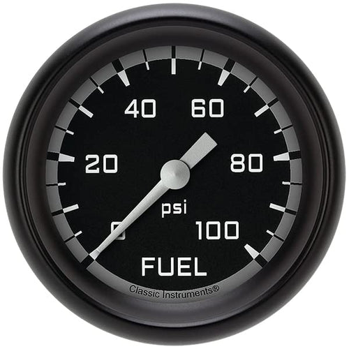 AX346GBPF Classic Instruments Gray 2-5/8" Fuel Pressure Gauge, AutoCross 100 psi