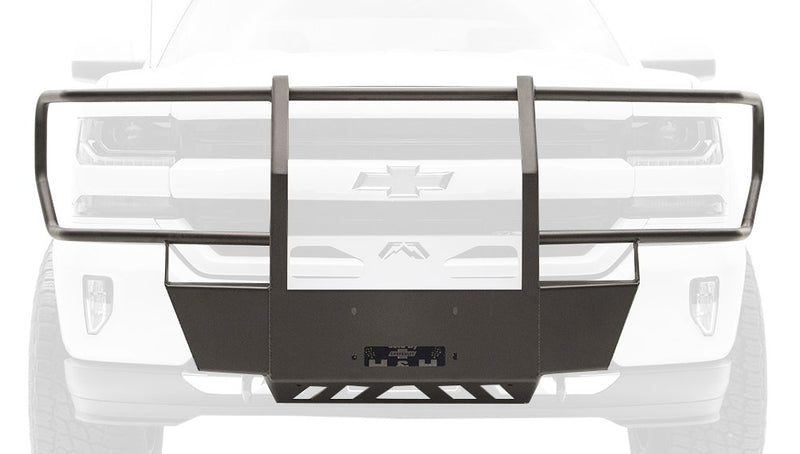 Fab Fours Full Grill Guard Winch Mount 2016-2017 Chevy/Gmc 1500