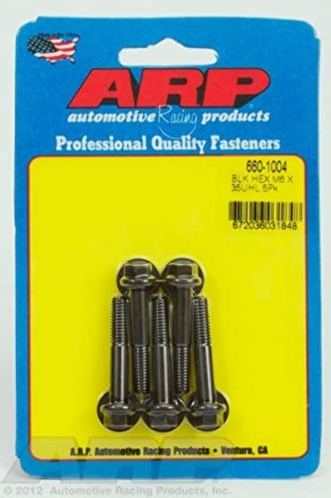 ARP M6 x 1.00 x 35 Hex Black Oxide Hex Bolts (5/pkg)