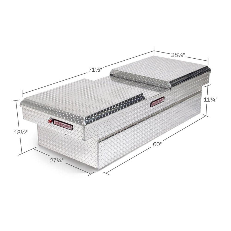 Crossover Truck Box Weather Guard, Silver, 71-1/2 in. W
