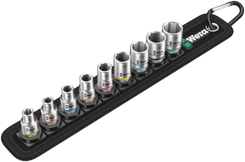 4 sock set Belt 1/4" drv 9 pieces