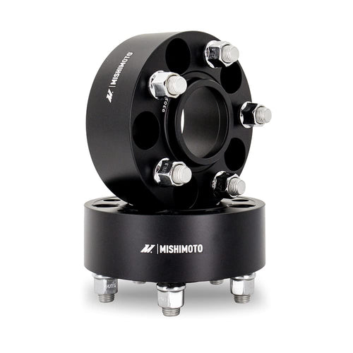 Mishimoto 5x100 Wheel Spacers, 56.1 Center Bore, M12x1.25, 50mm Thick, Black