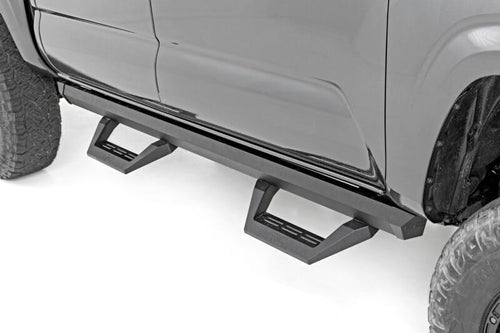 Rough Country Adjustable SRX2 Aluminum Steps for Toyota Tacoma (2005-2023) Double Cab - Modular Running Boards with Sliding Steps