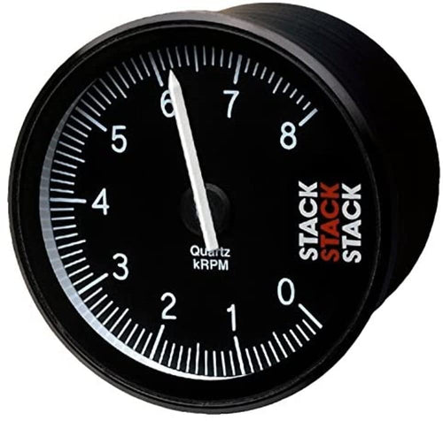 Action Replay Stack ST400-04105 Black 80mm 0-4-10.5k RPM Tachometer