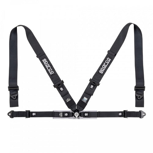 FIA Sparco 4-Point Harness Set 04716M1NR (Color: Black)