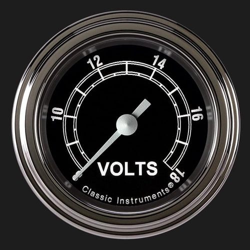 TR130SLF Classic Instruments Traditional 2-1/8" Volt Gauge Full Sweep