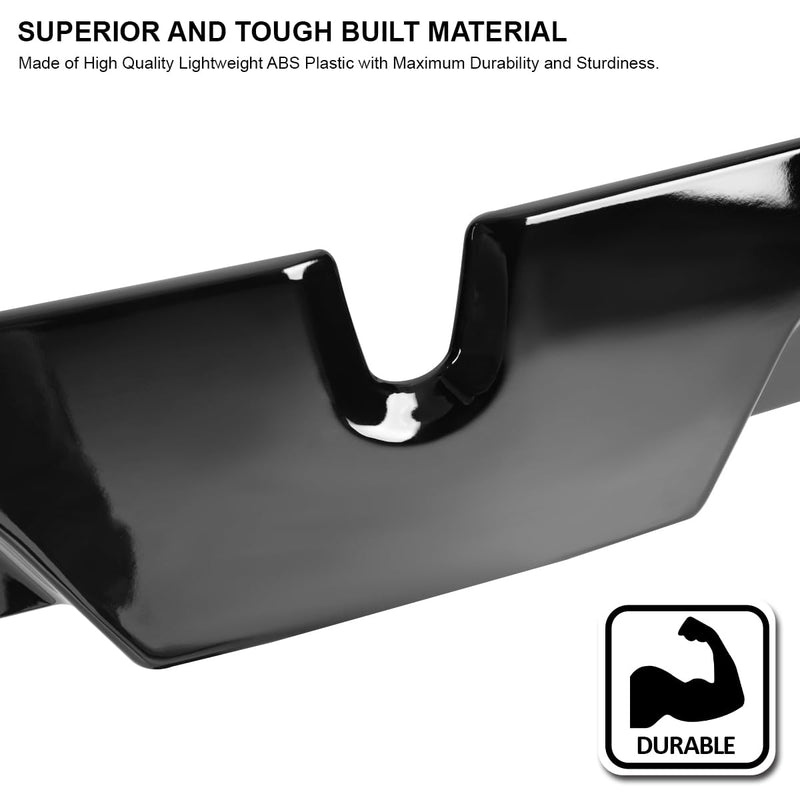 Glossy Black ABS Cab Roof Spoiler Spec-D Tuning for 2016-2022 Toyota Tacoma Models