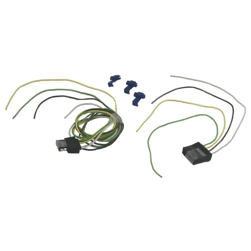 Sierra International 4-Pole TC43724 Shrouded with Splicers Flat Trailer Connector Set with One Trailer Side & Tow Vehicle