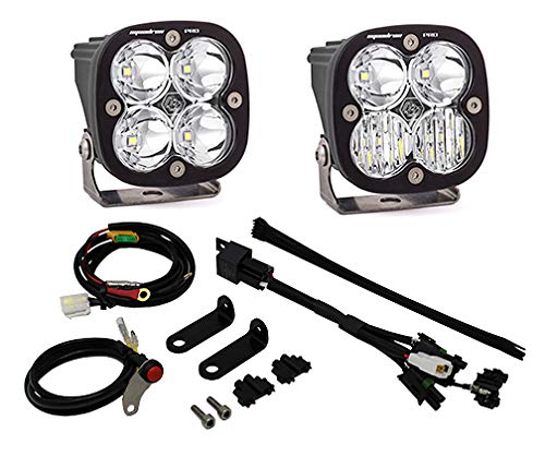 Baja Designs LED Frame Mount Light Kit Squadron Pro for Triumph Tiger 800XC 2011-19 Motorcycle (Driving Combo; Clear)