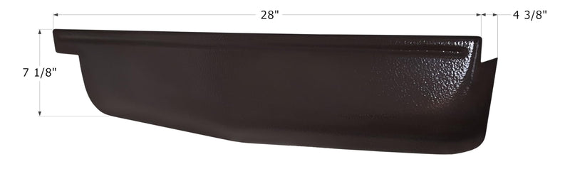 ICON 12895 Corner Cap, LH, Front, Forest River, Rockwood, Brown