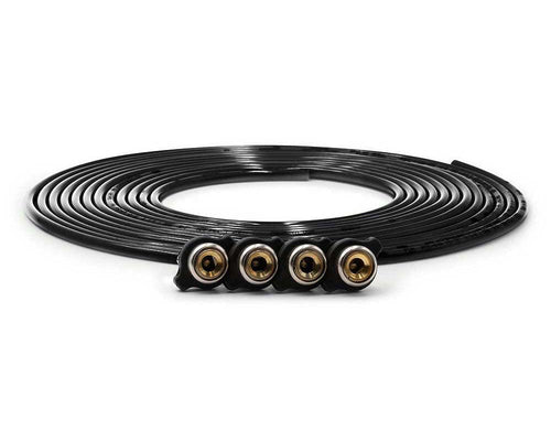 Replacement Uda 340-4100Blk Tire Whip Hose Kit (240") With (4) Quick Release Chucks - Black
