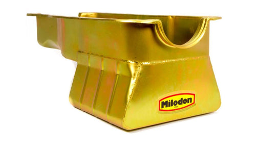 Gold Zinc Plated Milodon 30926 Steel, Street and Strip Oil Pan for Ford 351W