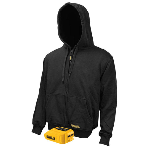 DEWALT 20V/12V MAX Bare Hooded Heated Jacket, Black, XX-Large DCHJ067B-2XL