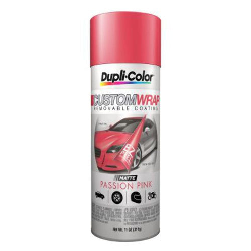 Custom Wrap Matte Dupli-Color ECWRC8047 Removable Automotive Paint – Passion Pink Spray Paint - 11 oz. Aerosol Can