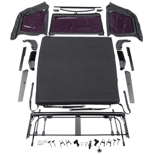 Complete Soft Top for Ford Bronco RAMPAGE PRODUCTS | Tinted Windows, Includes Frame and Hardware, Vinyl, White | 98402 | Fits 1966-1977 Ford Bronco