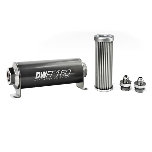 in-line DeatschWerks Fuel Filter and housing kit (8-03-160-005K-6)