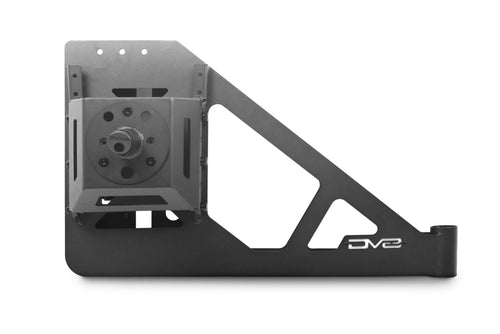 MTO Series Rear Bumper Spare Tire Swing Gate DV8 Offroad for the 2018-2025 Jeep Wrangler JL | Single Action Swing Gate | Compatible with our MTO Series Steel Wrangler Rear Bumper