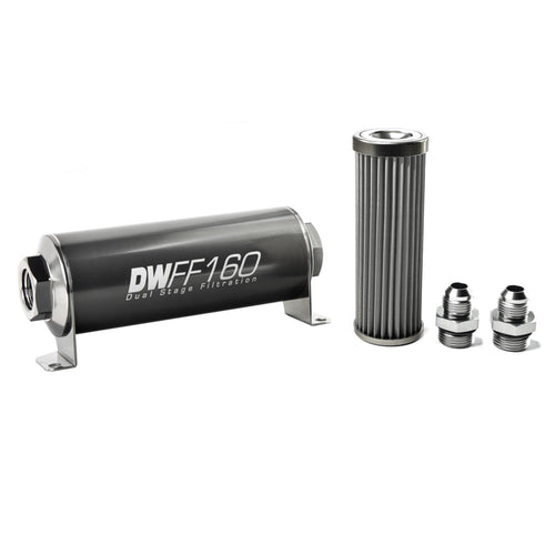 in-line DeatschWerks Fuel Filter and housing kit (8-03-160-040K-8)