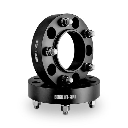 Borne Mishimoto Off-Road Wheel Spacers, 5x150, 110.1 Center Bore, M14x1.5, 25mm, Black