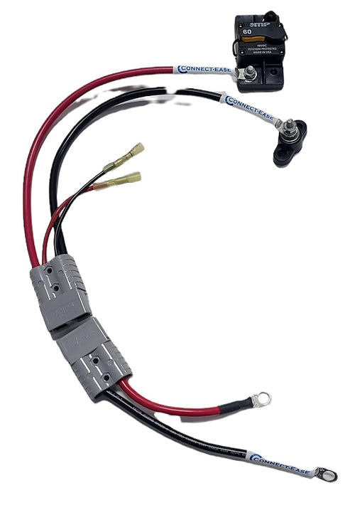 36V Connect-Ease Single Case Lithium Battery Connection Kit RCE36VSCK | Trolling Motors, Golf Carts & Motorsports | On-Board Charging for 36V Lithium Battery | Plug & Play | Battery Not Included