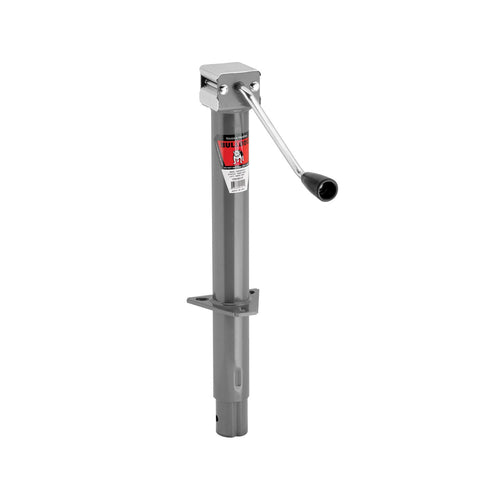 Bulldog Fulton 170010 15" A-Frame Weld Or Bolt-On Sidewind 2K Travel Jack, Grey