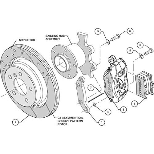 Rear DP Kit,12.27", Drilled
