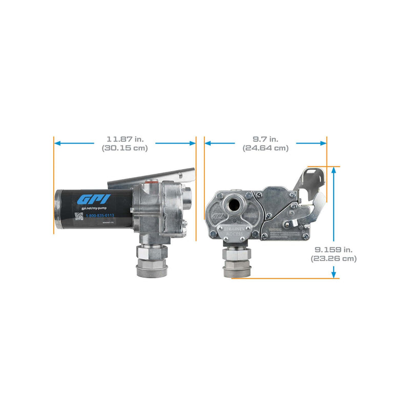 M-1115 Series GPI Fuel Transfer Pump, Automatic Shut-Off Nozzle, 12 GPM, 115 Volt (110000-82)