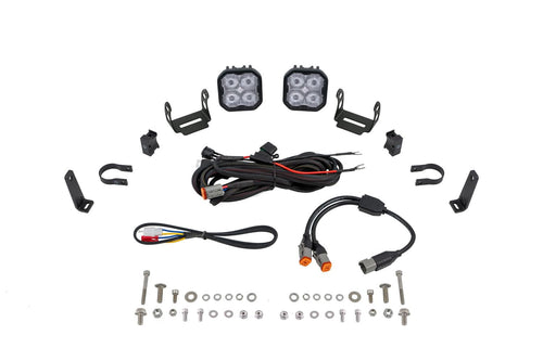 Diode Dynamics Universal SS3 1.5 Inch Roll Bar Bumper Light Kit, White SAE Fog Max