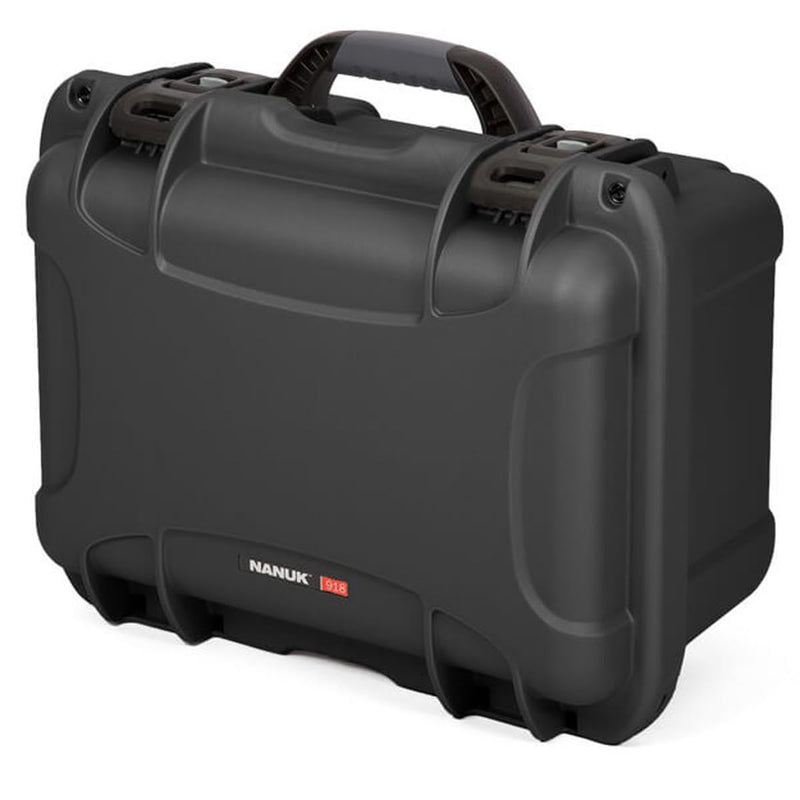 Waterproof Nanuk 918 Hard Case with Custom Foam Insert for 6 Lenses - Graphite