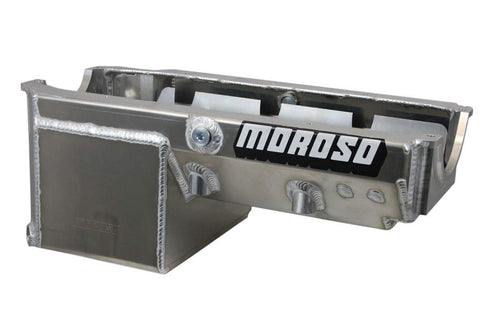 Moroso Aluminum Wet Sump Oil Pan 21247, Small Block Chevy, Dart Iron Eagle, Wide Rail