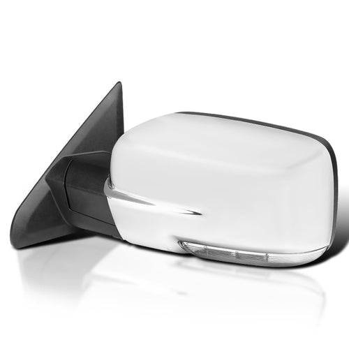 Left Driver Side Mirror Spec-D Tuning Power Fold Heated Temper Sensor Chrome Compatible with 2013-2019 Dodge Ram 1500