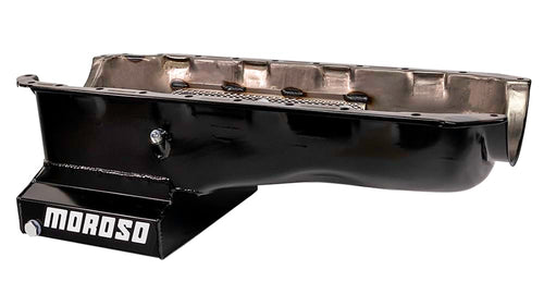 Moroso T-Sump 20416 Steel Wet Sump Oil Pan, Fits Big Block Chevy Mark IV in Camaro, Chevelle, Nova