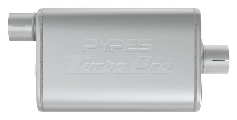 Turbo Pro Muffler Pypes Performance Exhaust MVT13: 2.5 Inch Offset Inlet/Center Outlet,Multi