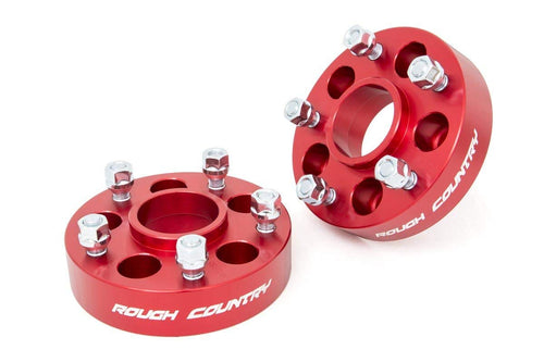1.5" Rough Country Wheel Adapters for 97-06 Jeep Wrangler TJ | 84-01 XJ- 1092RED